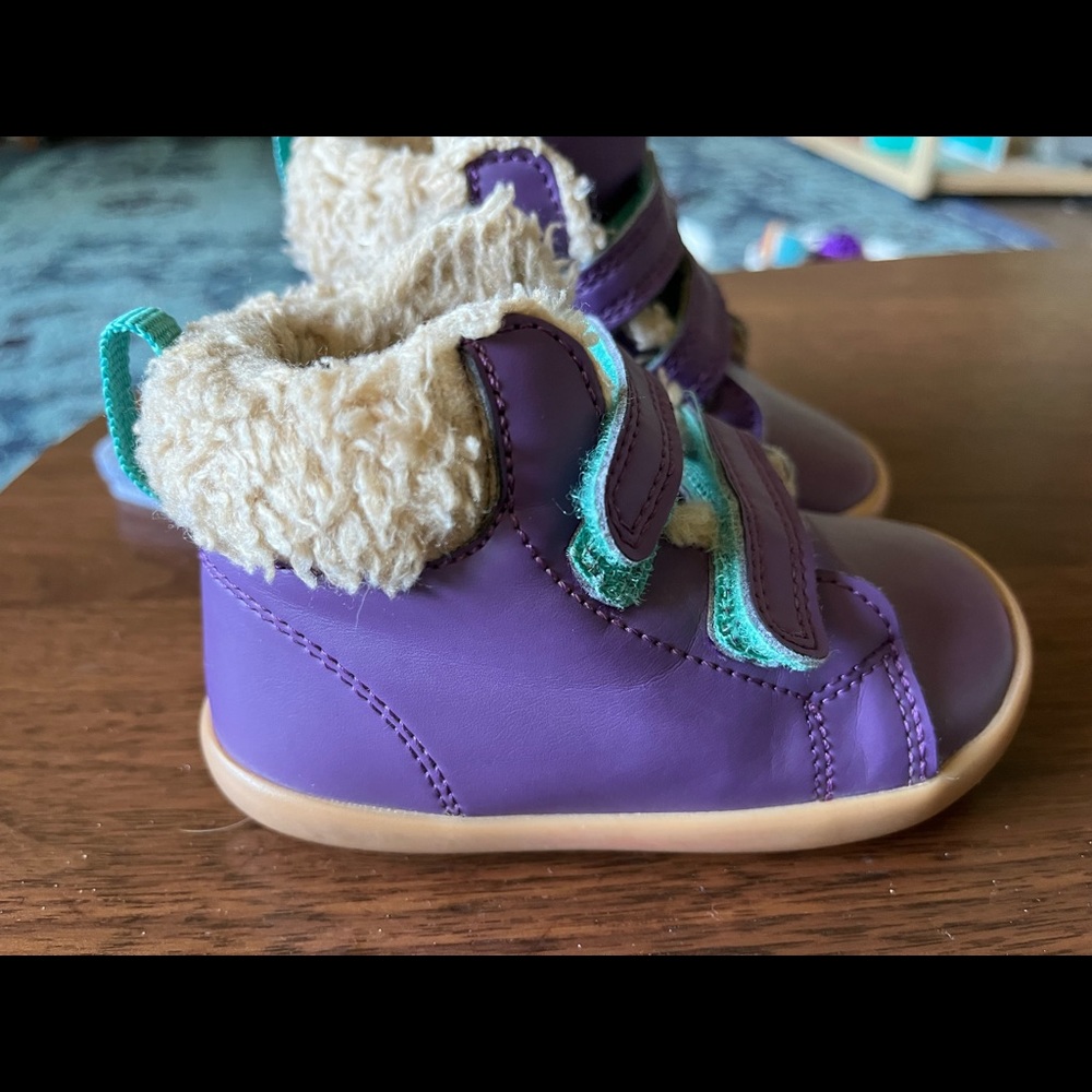 Ten little fur boots Velcro toddler 7